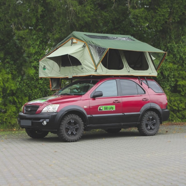 Namiot Dachowy Wild Camp Hudson 220 ZIELONY - na samochód