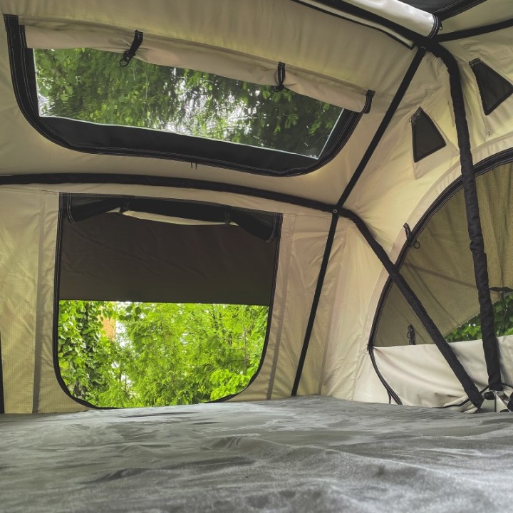 Namiot Dachowy Wild Camp Kolorado II 160 SZARY - samochodowy