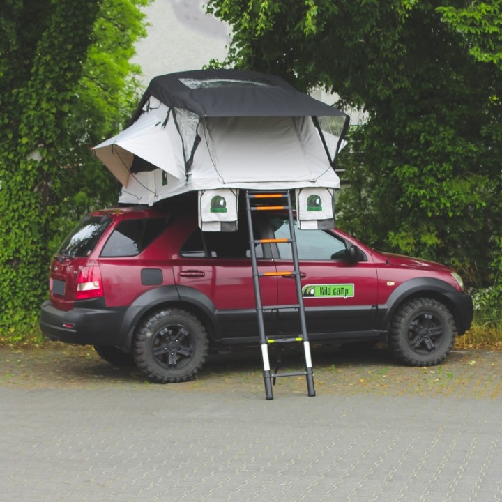 Namiot Dachowy Wild Camp Kolorado II 160 SZARY - samochodowy