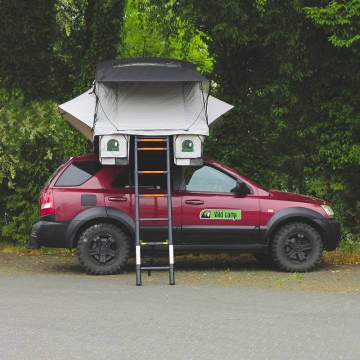 Namiot Dachowy Wild Camp Kolorado II 160 SZARY - samochodowy