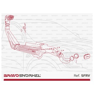Bravo Snorkel FORD RANGER RAPTOR 2023+ Diesel Biturbo 2.0 3,0 V6