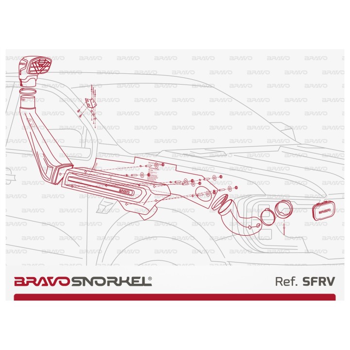 Snorkel FORD RANGER RAPTOR 2023 - Bravo Snorkel