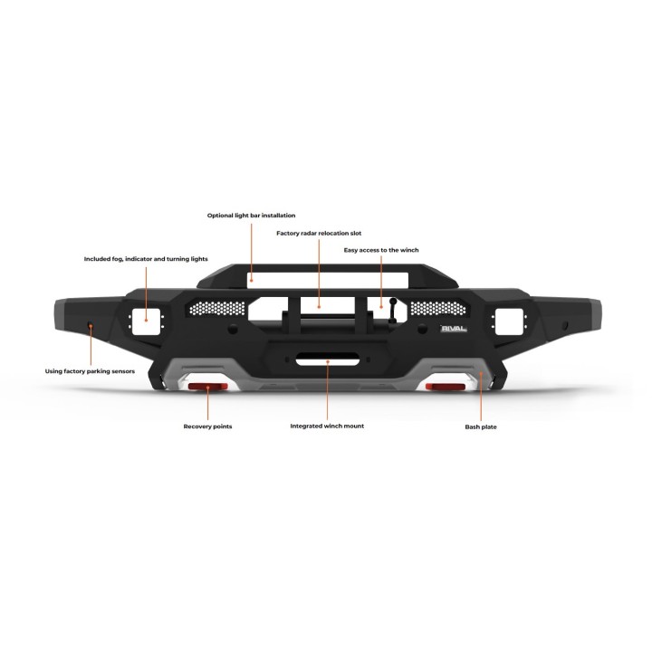 Bumper Ford Ranger Raptor 2022 Riva 4x4