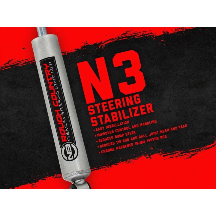 Amortyzator skrętu Rough Country N3 Premium Lift 0-3"