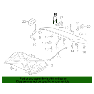 06508953AA Śruba zawiasów maski Jeep Wrangler JK 1szt