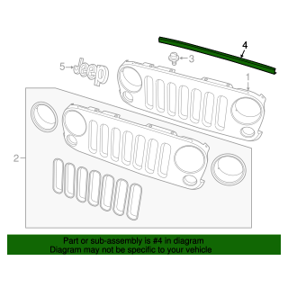 Seal To Hood - Mopar (55397279AB)