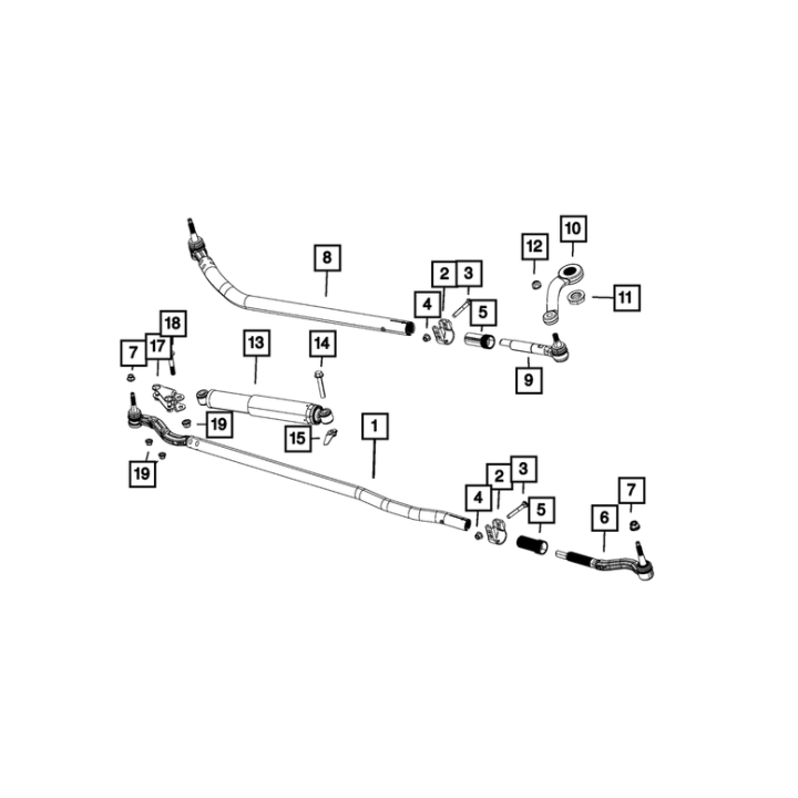 Nakrętka przekładi kierowniczej JEEP WRANGLER JL JLU GLADIATOR 18-24 06036780AA