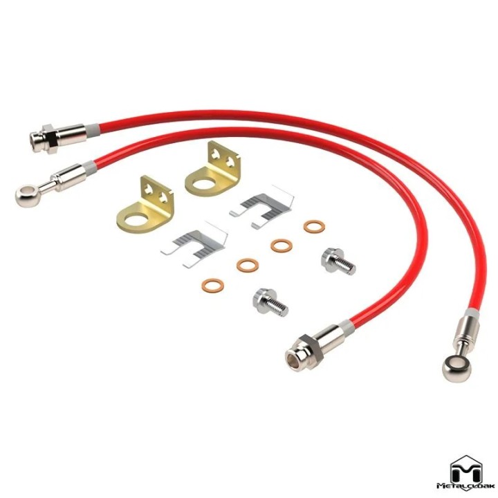 TJ/XJ Wrangler Replacement Brake Lines, Front 21"