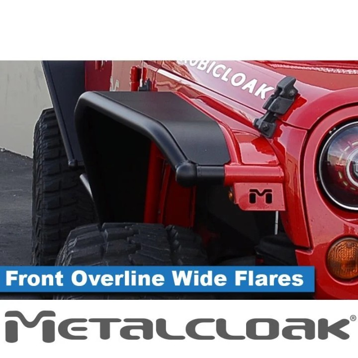 Quick-release dokładki do poszerzeń Jeep Wrangler JK JKU Metalcloak 10 calowe