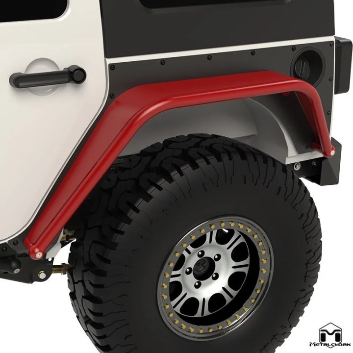 Poszerzenia szerokie stalowe tylne Metalcloak Quick Release Jeep Wrangler JK JKU