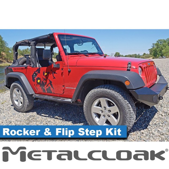 Overland Rocker & Flip Step Kit, Pair, JK, 2-Door
