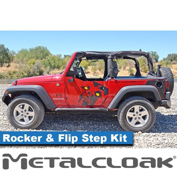 Overland Rocker & Flip Step Kit, Pair, JK, 2-Door