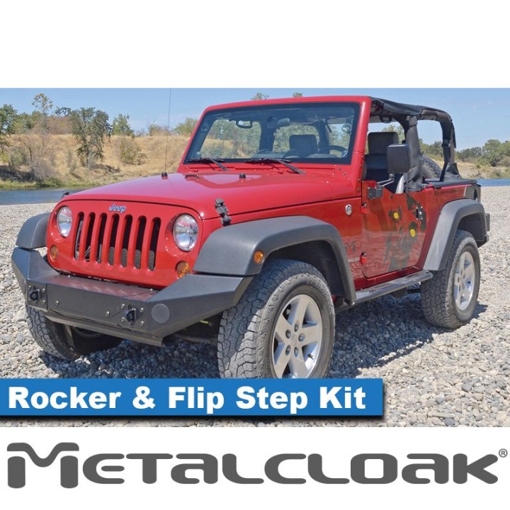 Overland Rocker & Flip Step Kit, Pair, JK, 2-Door