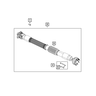 Osłona wału Jeep Wrangler JK 68229211AB Mopar