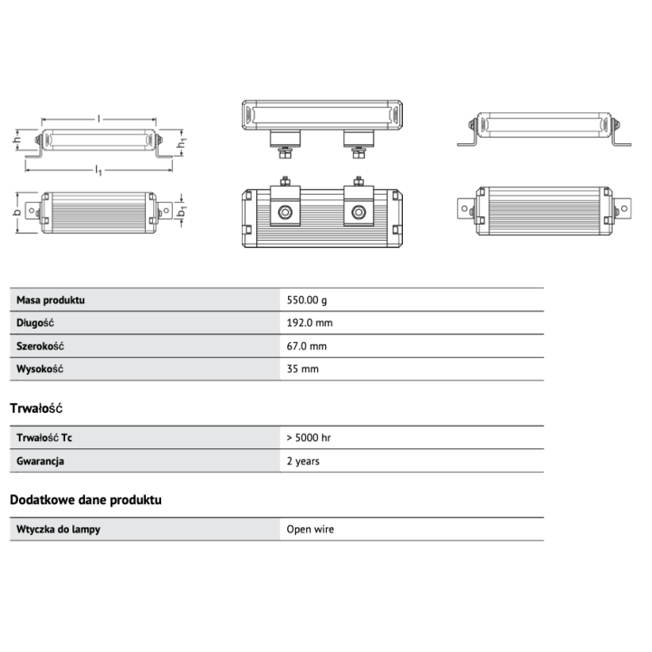 Panele LED Light Bar: Lightbar VX180-SP SR Ledbar Osram Panel - Najlepsza Jakość LED