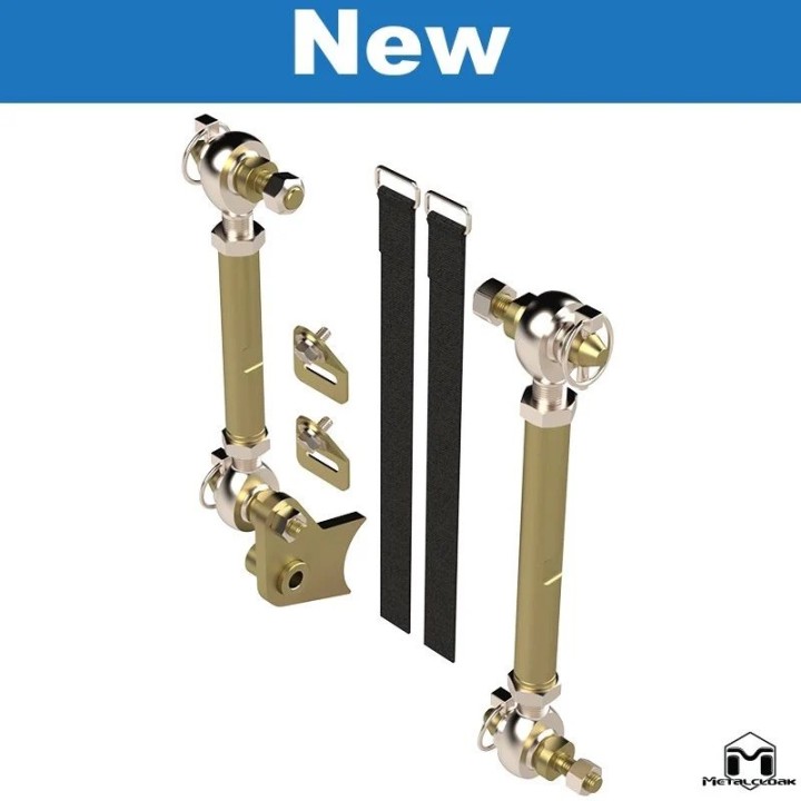 łączniki rozpinane przedniego stabilizatora Premium Metalcloak Jeep Wrangler JL 2024