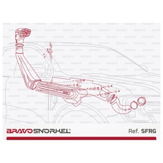 FORD RANGER PX (2023 - ) Bravo Snorkel