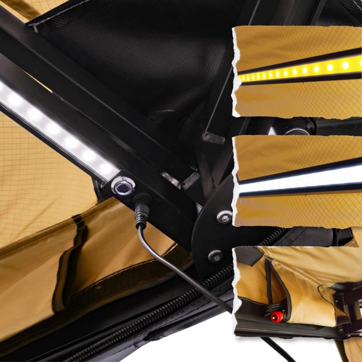 OFFLANDER SELF-SUPPORTING AWNING BATWING 270 L SAND RIGHT 2.5 M