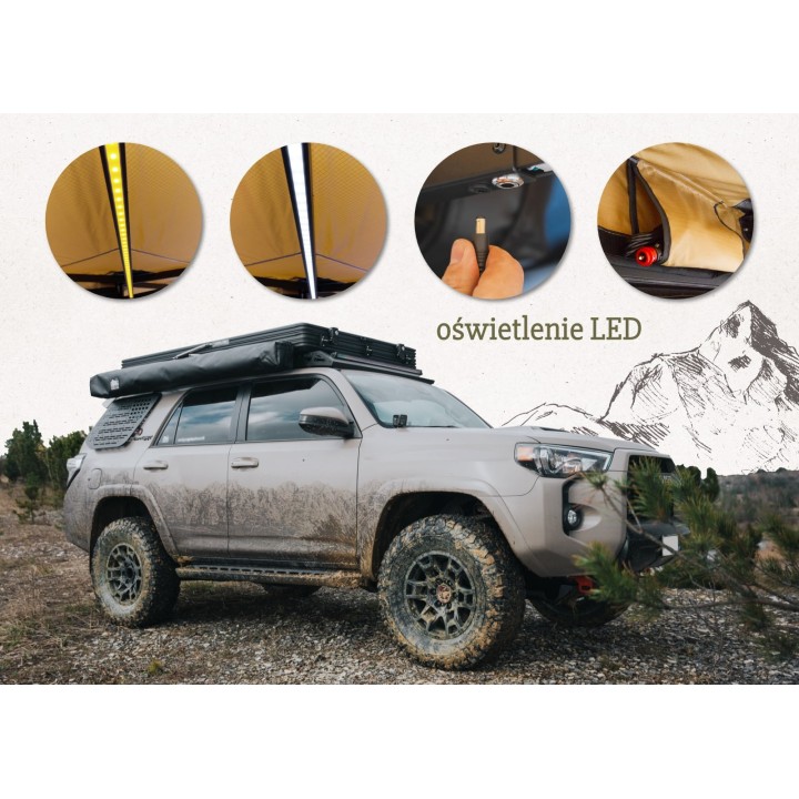 OFFLANDER SELF-SUPPORTING AWNING BATWING 270 L SAND RIGHT 2.5 M