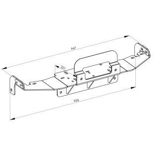 Płyta montażowa wyciągarki - Toyota Land Cruiser 250 2024-
