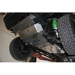 Zestaw aluminiowych osłon podwozia MorE 4x4 - Toyota Hilux Vigo 05-11 - do zderzaka Z010