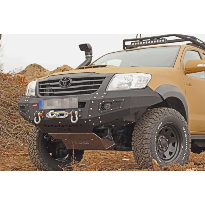 Zestaw aluminiowych osłon podwozia MorE 4x4 - Toyota Hilux Vigo 05-11 - do zderzaka Z010