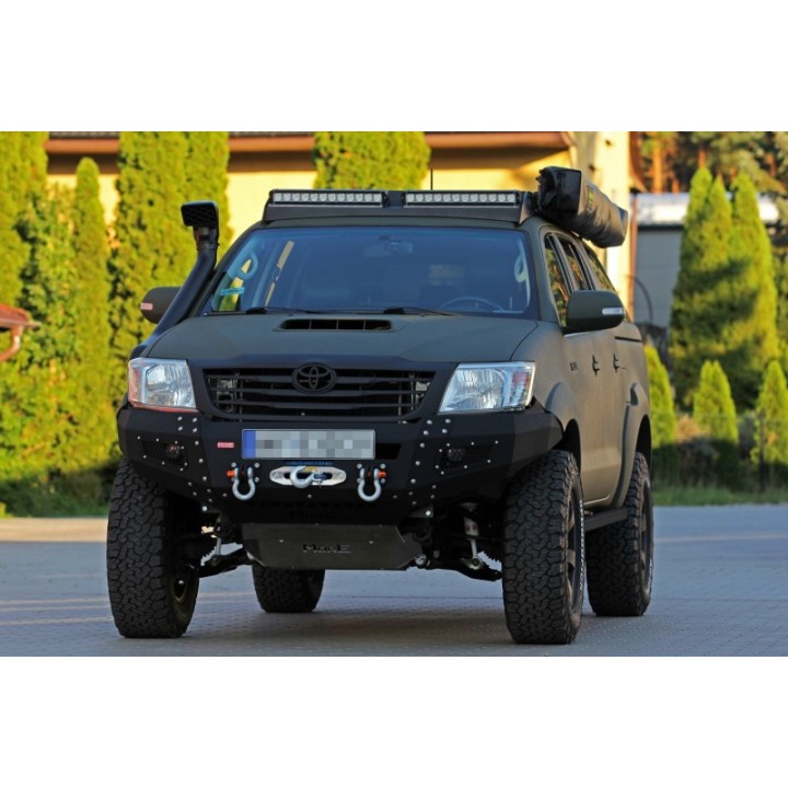Zestaw aluminiowych osłon podwozia MorE 4x4 - Toyota Hilux Vigo 11-15 - do zderzaka Z014