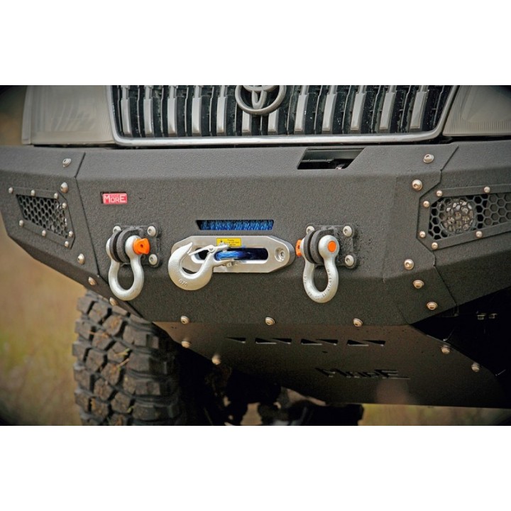Zestaw aluminiowych osłon podwozia MorE 4x4 - Toyota Land Cruiser J90 benzyna - do zderzaka Z012
