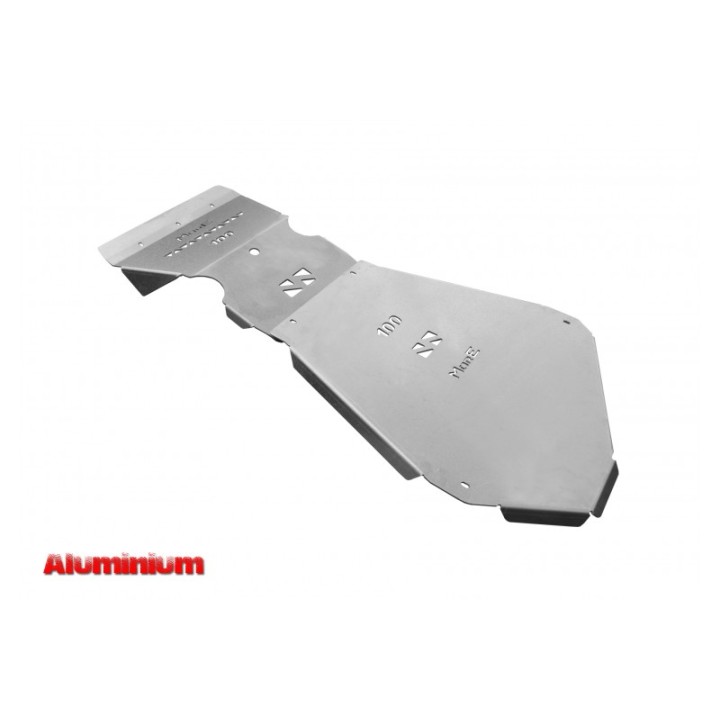Zestaw aluminiowych osłon podwozia Toyota Land Cruiser J100, Lexus LX 470 benzyna - do zderzaka Z028