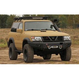 Zderzak przedni stalowy Nissan Patrol Y61 97-04 More 4x4