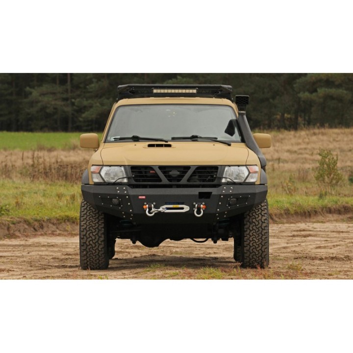 Zderzak przedni stalowy Nissan Patrol Y61 97-04 More 4x4