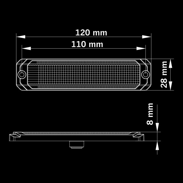 Lampa czerwona Strands DARK KNIGHT SM6 RED 809513