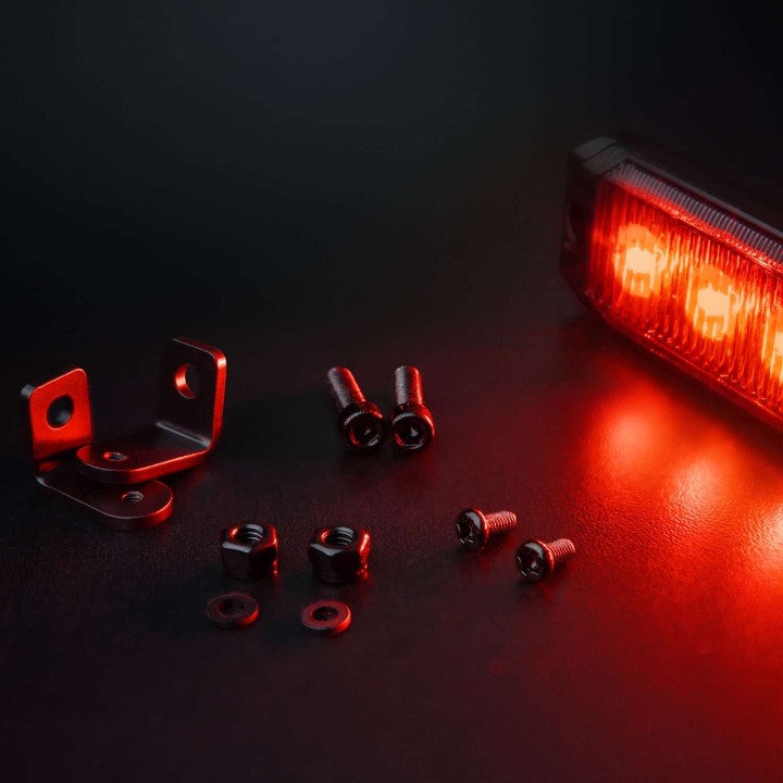 Lampa czerwona Strands DARK KNIGHT SM6 RED 809513