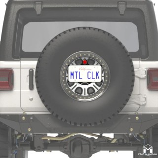Relokacja tablicy Jeep Wrangler JL na koło zapasowe
