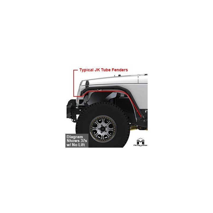 Poszerzenia Metalcloak Jeep Wrangler JK Overline HI-Clearance na szybkozłączkach - ujęcie 6