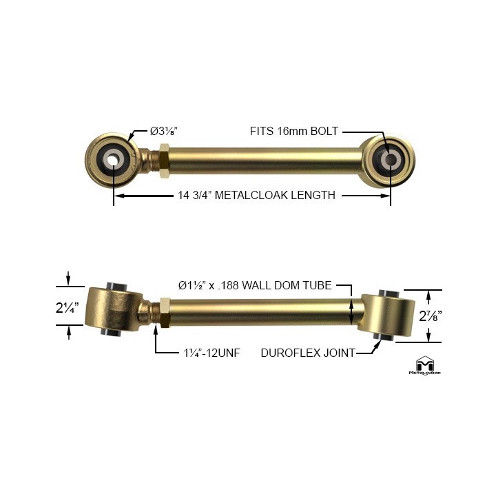 Wahacze tylne górne Bronco 2021+ 6G Metalcloak