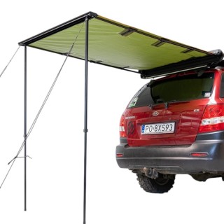 Zadaszenie markiza Wild Camp 1,25x2 m na bagażnik dachowy, zielona