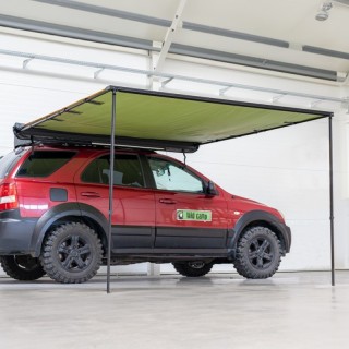 Markiza samochodowa Wild Camp 2x2,5 m zielona na bagażnik dachowy - ujęcie 2
