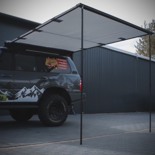 Markiza Wild Camp 2x2,5 m szara, listwa LED | Szekla4x4