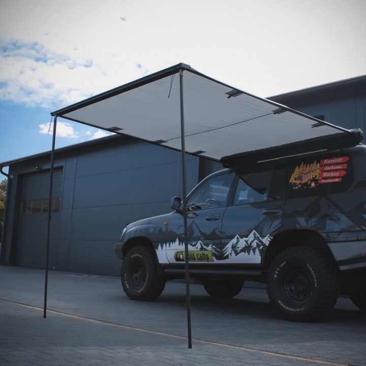 Markiza Wild Camp 2x2,5 m szara, listwa LED | Szekla4x4