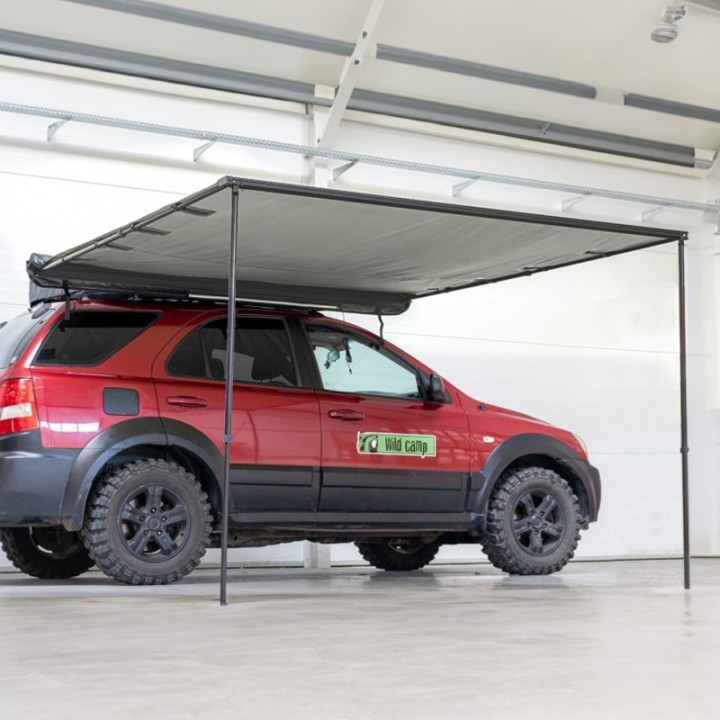 Markiza Wild Camp 2x2,5 m szara, listwa LED | Szekla4x4