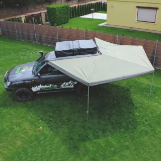Zadaszenie HEX 270° 2 m zielone, strona kierowcy | Szekla4x4