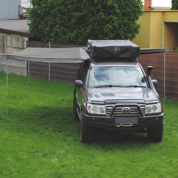 Zadaszenie HEX 270° 2 m szare, strona pasażera | Szekla4x4