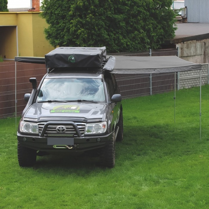 Wild Camp HEX 270 Awning 2.5 m Grey, Driver | Szekla4x4