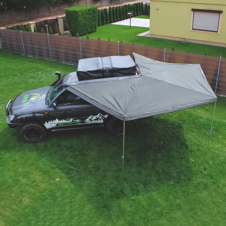 Wild Camp HEX 270 Awning 2.5 m Grey, Driver | Szekla4x4