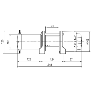 Wyciągarka do quada T-MAX ATW 3500 148:1