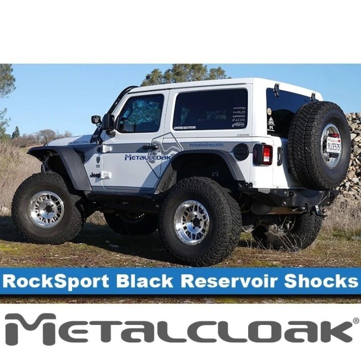Amortyzatory tylne RockSport BLACK 4,5 5,5 lift Jeep Wrangler JL | Gladiator METALCLOAK - ujęcie 10