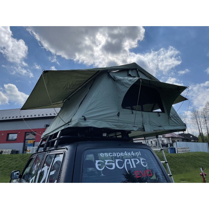 Escape ALASKA 190 cm zielony – namiot dachowy | Szekla4x4