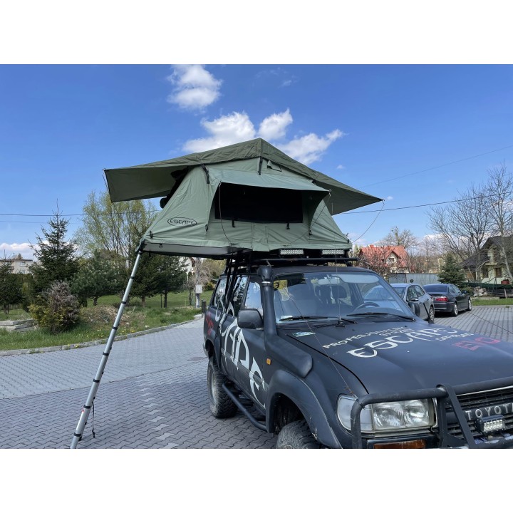 Escape ALASKA 190 cm zielony – namiot dachowy | Szekla4x4