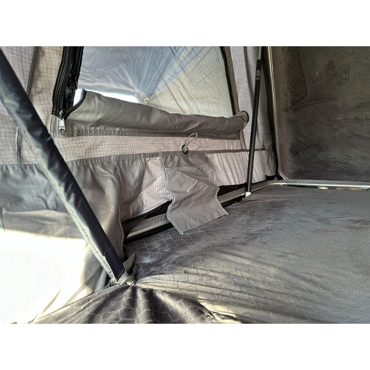 Namiot dachowy Escape VARIO 160 cm piaskowy, czarna pokrywa